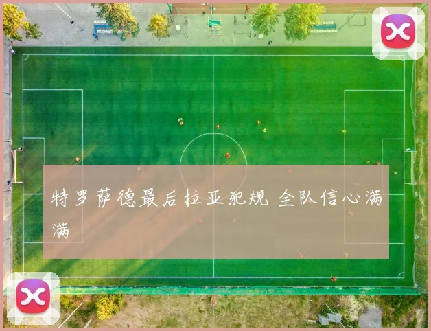 特罗萨德最后拉亚犯规 全队信心满满